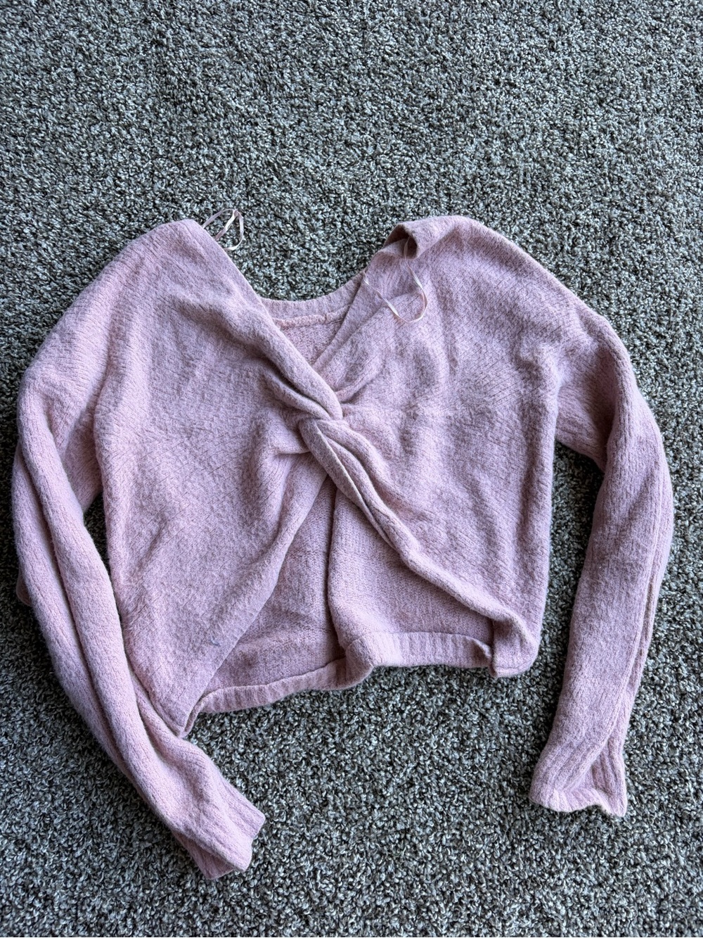 Hollister tie front sweater